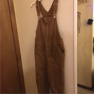 AWESOME Zip-Up Brown Corduroy Overalls!!! Size 4